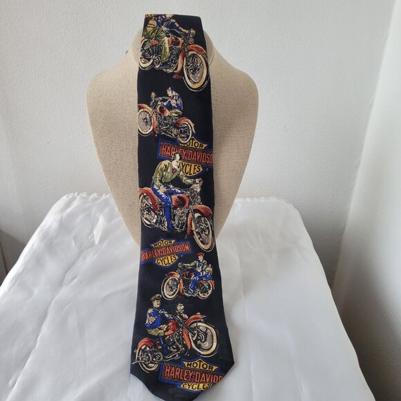 Ralph Martin Harley-Davidson 100% Silk Men’s Necktie (Off. Licensed USA Product) - Picture 2 of 7